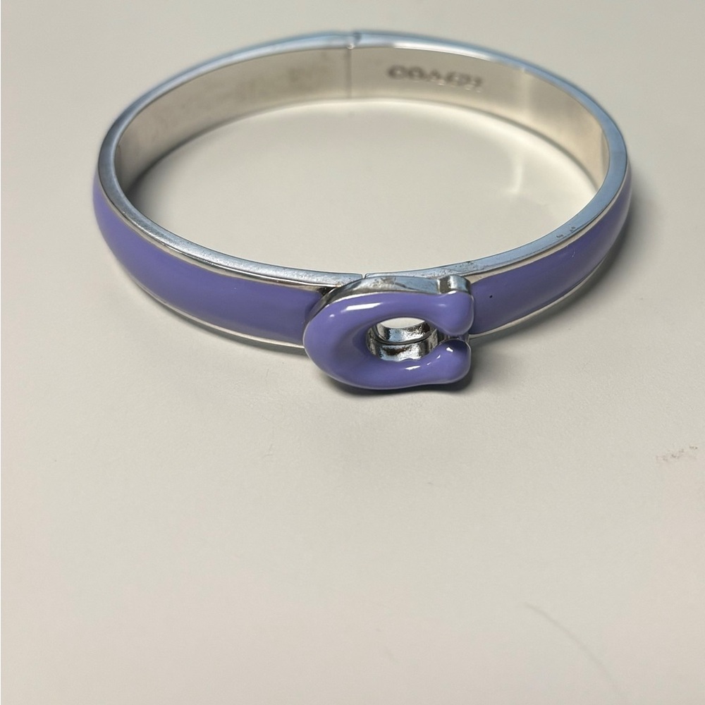 Coach Tabby Enamel Hinged Bangle